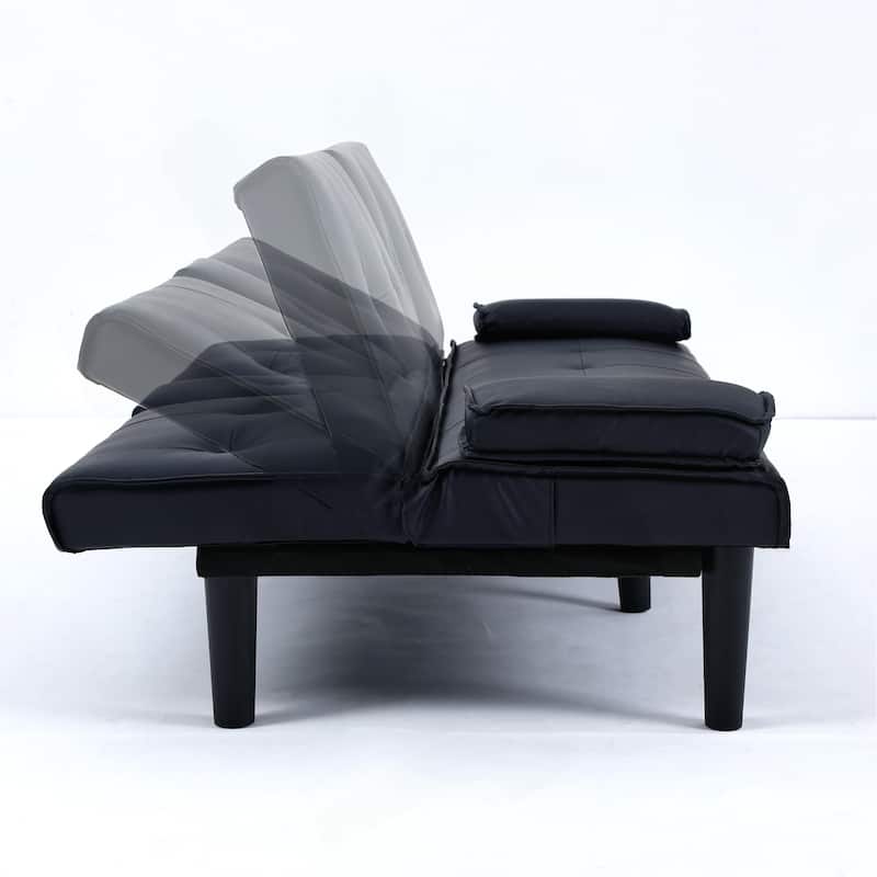 Sofa Bed with Foldable Design and Cup Holder,Ideal for Versatile Living Spaces