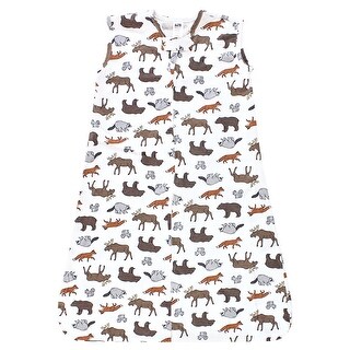 Hudson Baby Infant Boy Cotton Sleeveless Wearable Sleeping Bag, Sack, Blanket, Animal Adventure