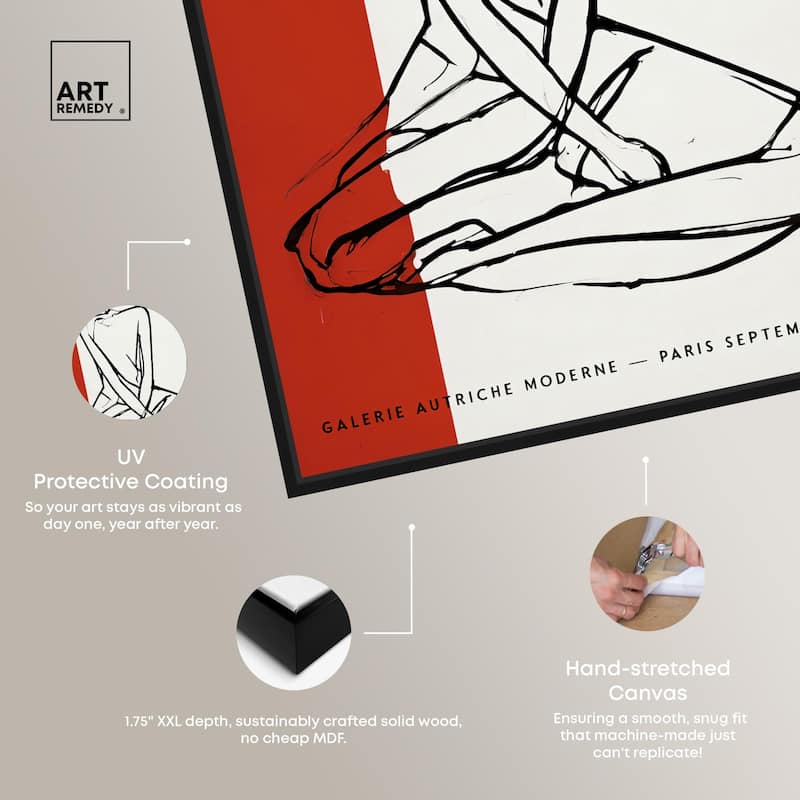Schiele's Red and White Canvas by Art Remedy