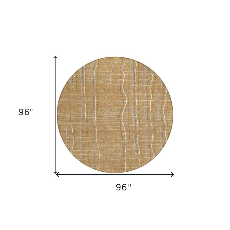 HomeRoots Striped Transitional Rectangle Outdoor Rug