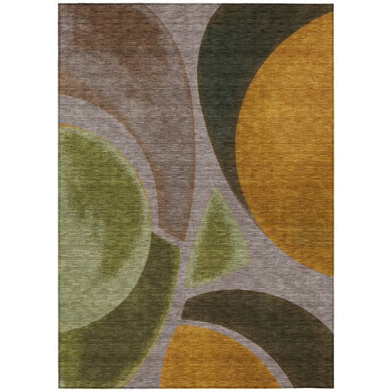 Machine Washable Indoor/ Outdoor Modern Hays Chantille Rug