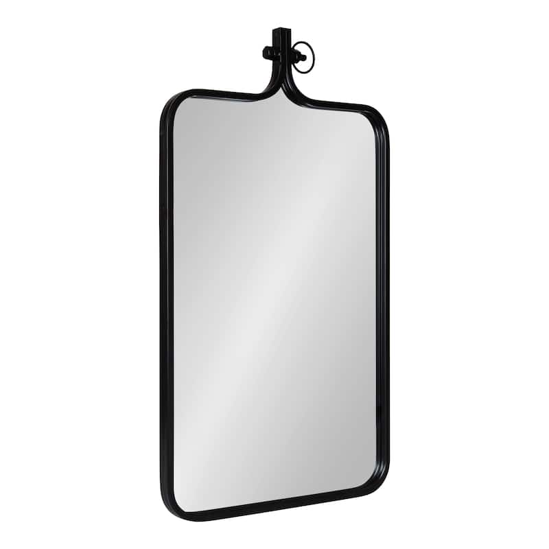 Kate and Laurel Yitro Framed Wall Mirror - 20x35 - Black