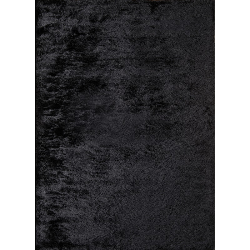 Momeni Luster Shag Hand Tufted Polyester Contemporary Solid Shag Rug