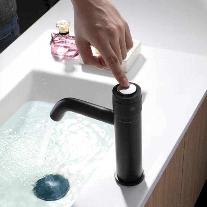 Matte Black Single Hole Bathroom Faucet