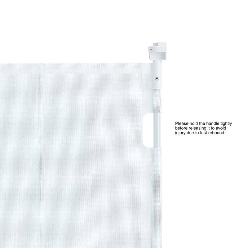 Mesh Foldable Wide Retractable Baby Gate Suitable for Playrooms Kitchens Or Hallways