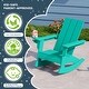 preview thumbnail 31 of 58, Shoreside Kids Outdoor Poly Adirondack Rocking Chair with Side Table 3-Piece Set
