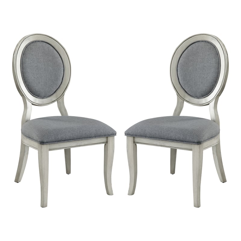 Louland Falls Traditional Wood Padded Dining Chairs by The Gray Barn (Set of 2)