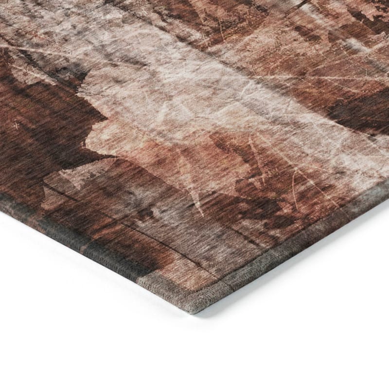 Machine Washable Indoor/ Outdoor Foilage Chantille Rug