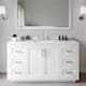 Option White / White Quartz Top / Brushed Nickel Hardware