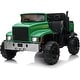 preview thumbnail 1 of 12, 2-Seater Kids Ride-On Tractor with Dual 12V Batteries, Remote Control, Tipping Bucket & Rear Storage Green