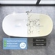 preview thumbnail 12 of 17, London Freestanding Acrylic Soaking Bathtub