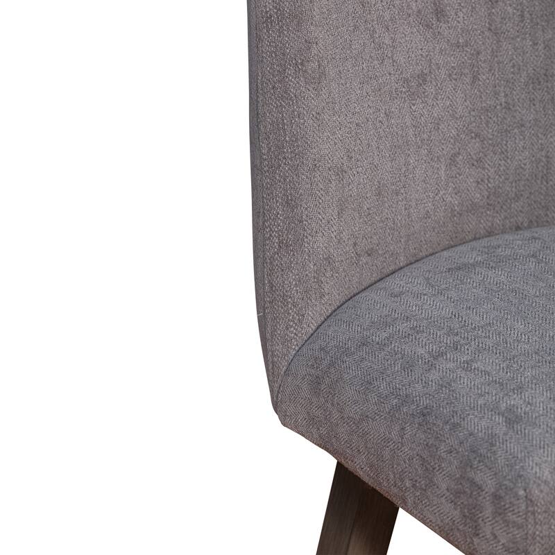 Amalie Upholstered Bar Stool, Swivel Counter Height Stool with Solid Wood Frame