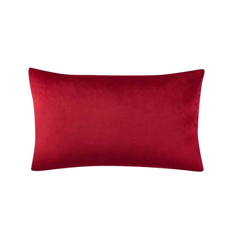 J. Queen New York Anya Christmas Decorative Throw Pillow - Boudoir - Crimson