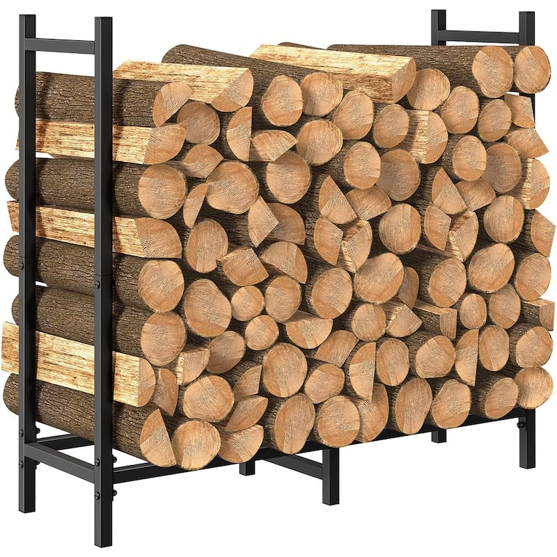 2.6ft Outdoor Indoor Firewood Rack - Without Bag