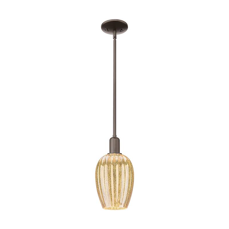 Innovations Lighting 716-1S-12-6 Preston Pendant Preston 6" Wide Mini - Oil Rubbed Bronze / Mercury