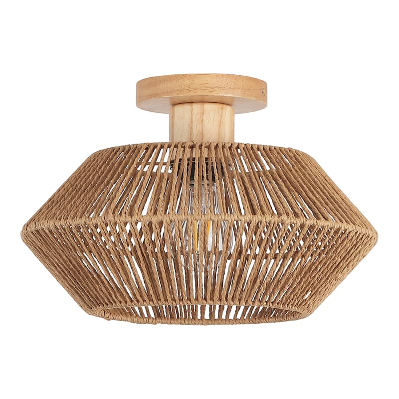 Bohemian Style Semi Flush Mounts Light Fixture for Bedroom Living Room Restaurant Hallway
