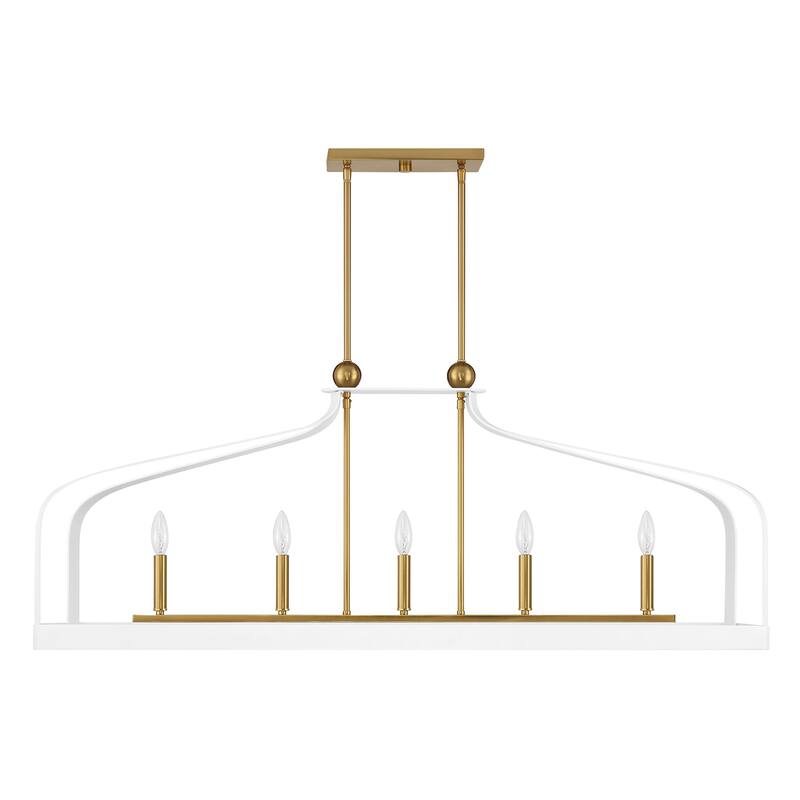 Savoy House 1-7804-5 Sheffield 5 Light 46" Wide Taper Candle Linear