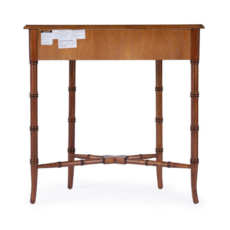 Skilling 31 in. W Specialty Demilune Shape Wood 1-Drawer Console Table