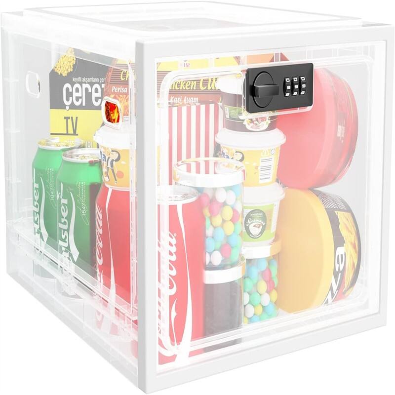 Large Medicine Lock Box - White