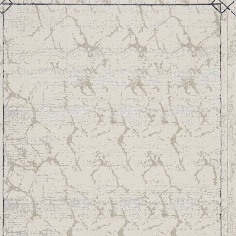 Juhef Power Loomed Geometric Modern Non Skid Stain Resistant Area Rug By HomeRoots - 118' X '94' X '0.39