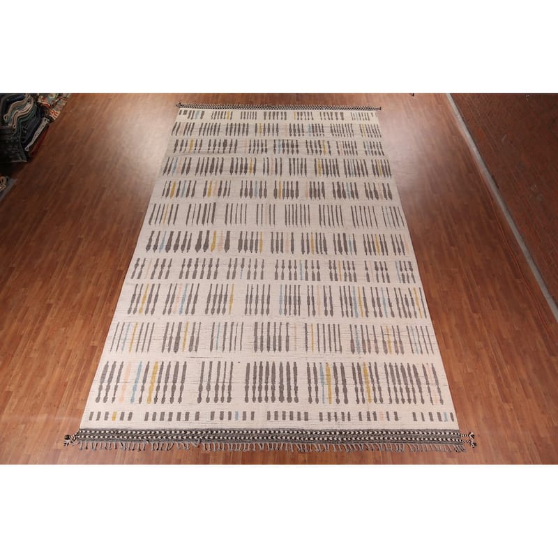 Moroccan Oriental Large Area Rug Handmade Living Room Wool Carpet - 11'9"x 18'9"