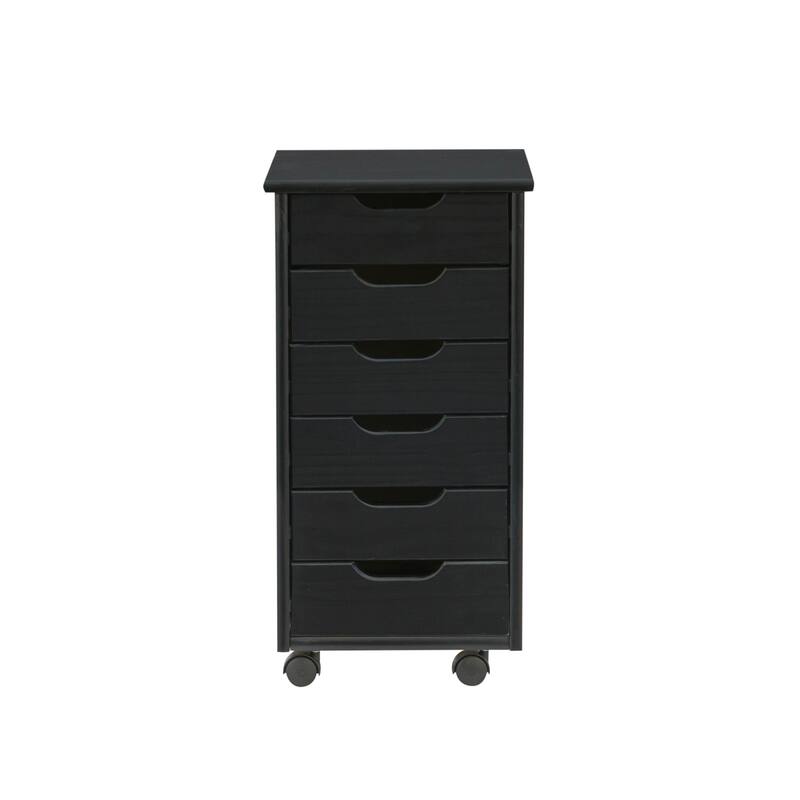 Bridgton Six Drawer Roll Cart