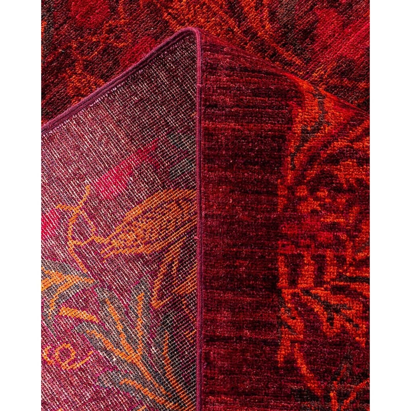 Vibrance, One-of-a-Kind Hand-Knotted Area Rug - Brown, 6' 1" x 8' 10" - 6' 1" x 8' 10"