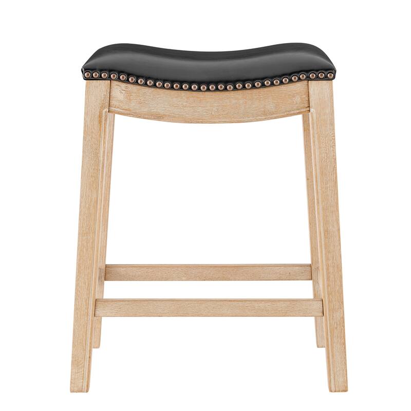NPD Furniture Elmo KD Faux Leather Upholstered Counter Stool
