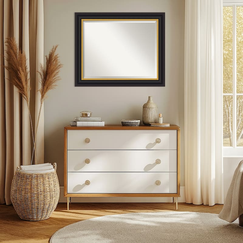 Sierra Beveled Wood Framed Wall Mirror