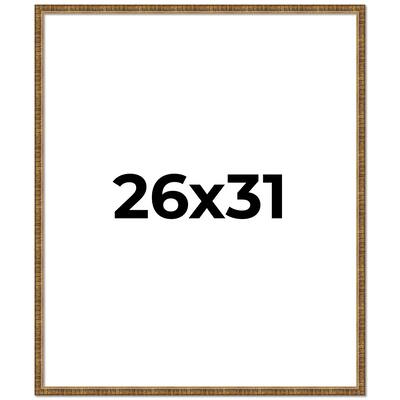 26x31 Frame Gold Kingsley Distressed Solid Wood Picture Frame Width