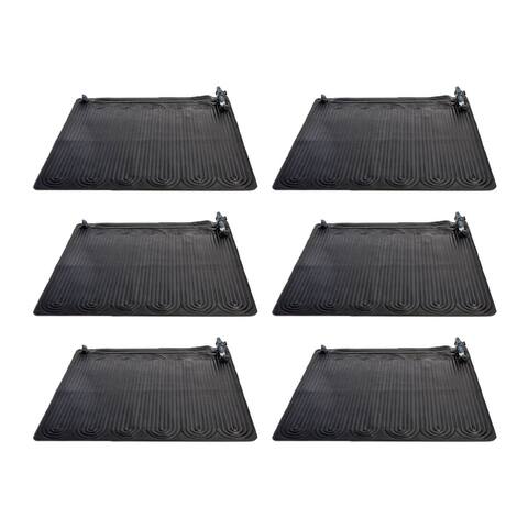 Intex 28685E Above Ground Swimming Pool Water Heater Solar Mat, Black (6 Pack) - 6
