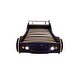 preview thumbnail 5 of 17, Twin Kids Racing Car Floor Bed with LED Night Light, Safety Guardrail, and Sturdy Wood Slat Support