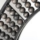 preview thumbnail 3 of 3, Mercana Claiborne Metal Frame With Wooden Beads Round Mirror - 42" x 42"