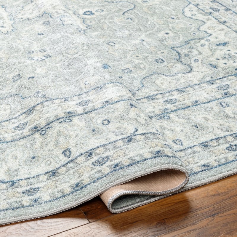 Livabliss Hera Medallion Washable Area Rug
