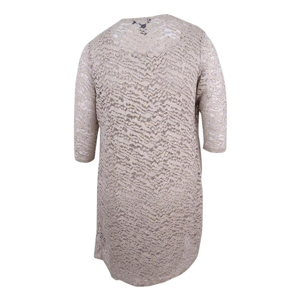 r&m richards sequined lace sheath dress and jacket
