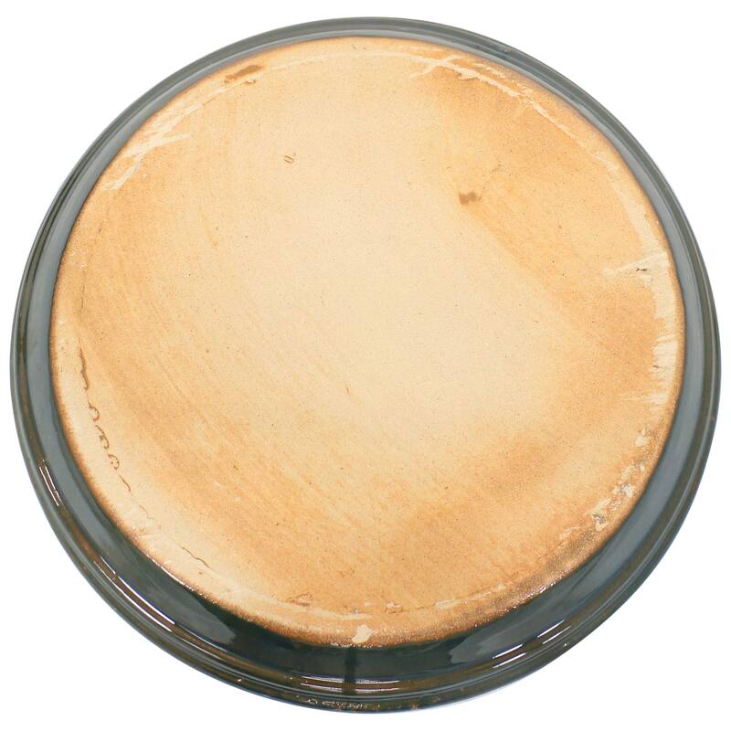 Sunnydaze Set of 2 Glazed Ceramic Planter Saucers - 12"