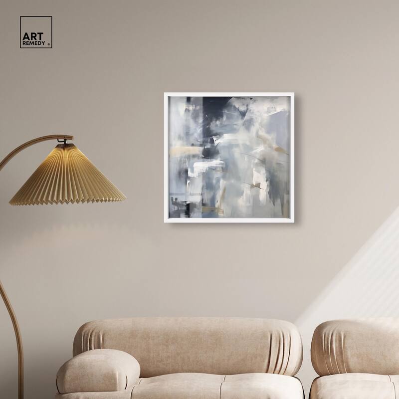 Contemplative Blues II Shadowbox by Art Remedy