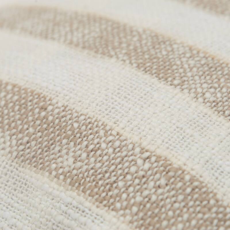 Rizzy Home Transitional Natural Pillow Cover - 18" x 18"