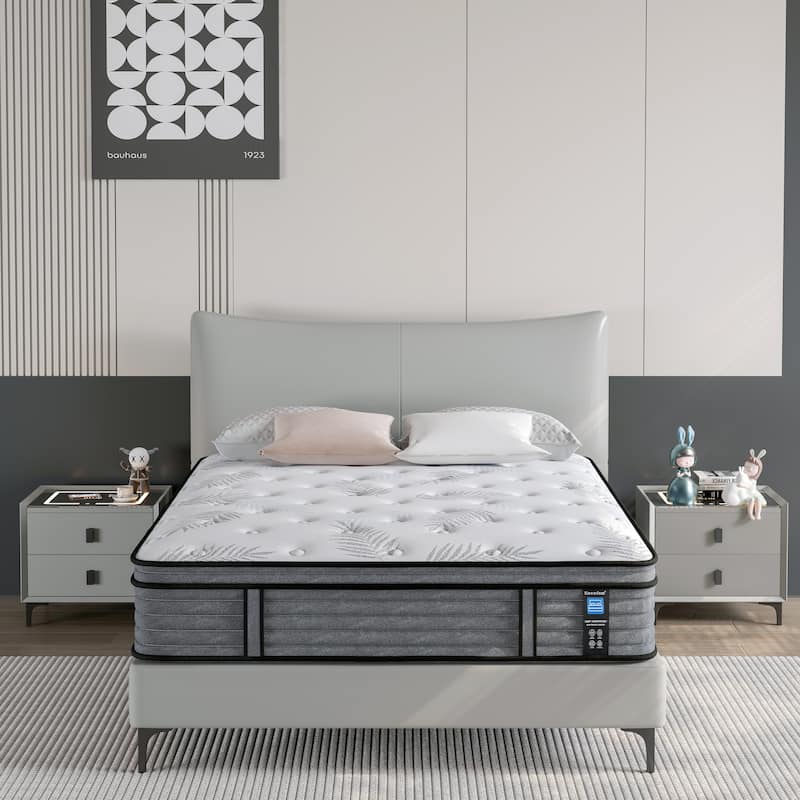 14 inch Firm Twin Size Cool Gel Memory Foam Hybrid Mattress in a Box for Small Bedrooms