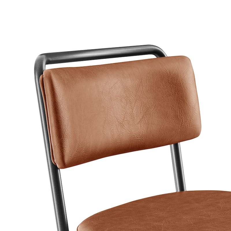 NPD Furniture Zander Faux Leather Counter Stool (Set of 4)