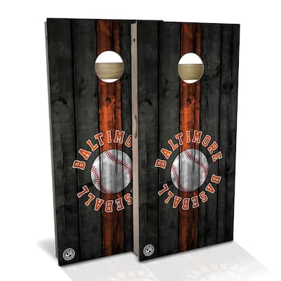 Baltimore Baseball Outdoor Cornhole Board Set