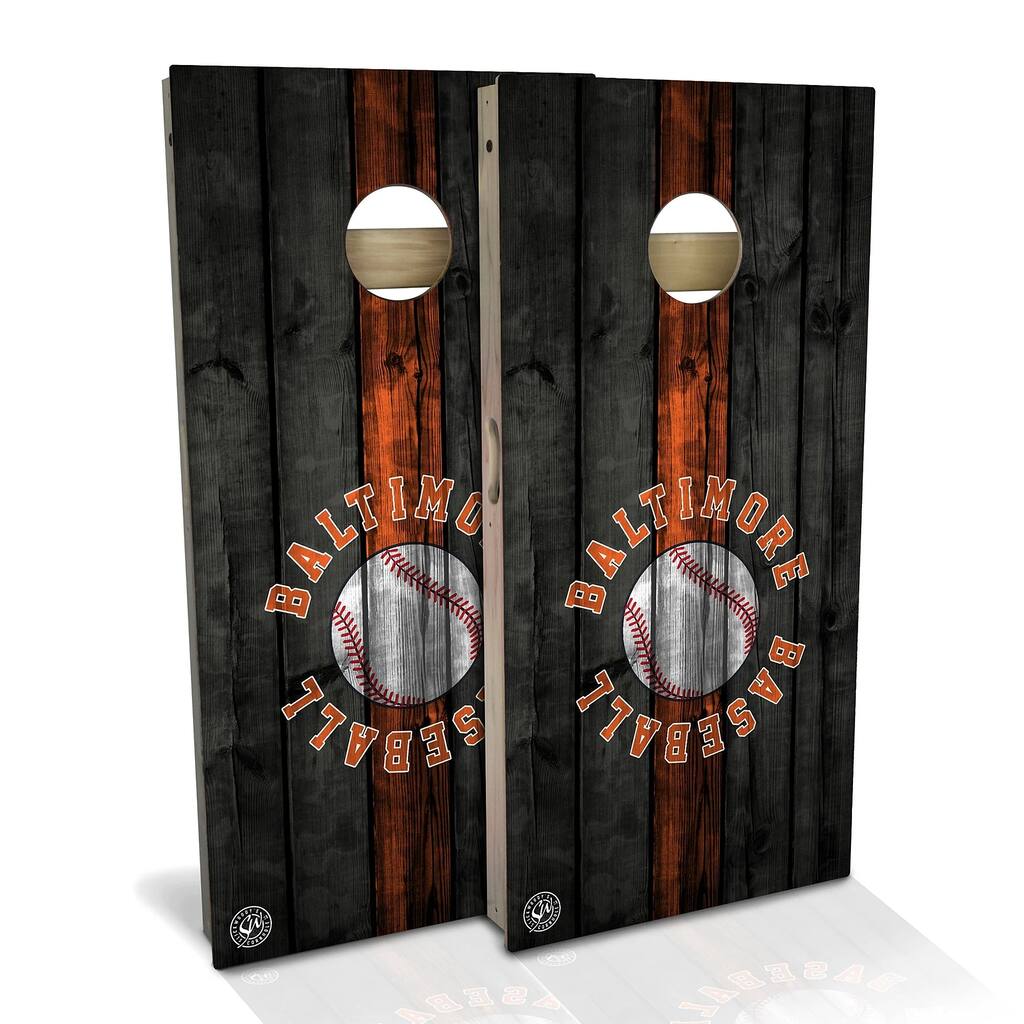 Baltimore Baseball Outdoor Cornhole Board Set