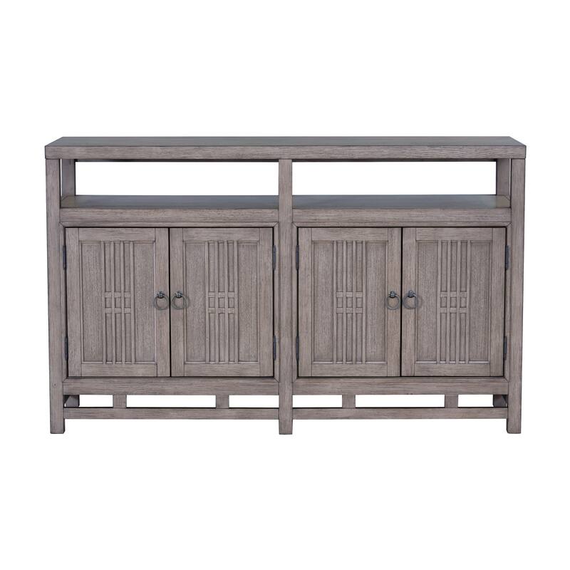 Bridgevine Home Fusion Buffet Server Cabinet, No Assembly Required, Dawn Finish
