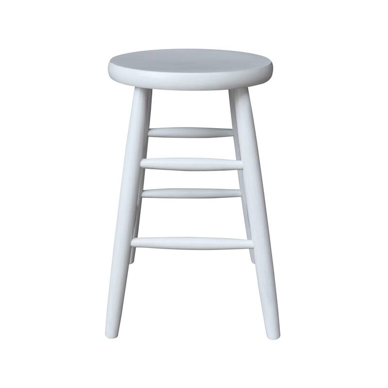 International Concepts Round Scooped Seat Stool