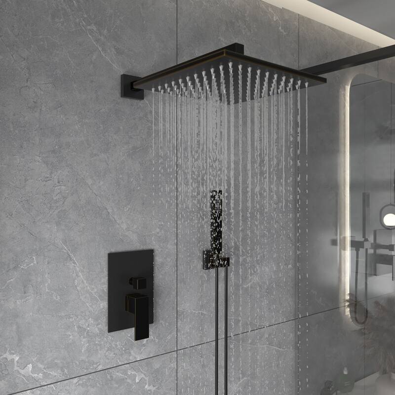 WIZ 2-Spray 10 in. Wall Mount Shower Head System Shower Faucet