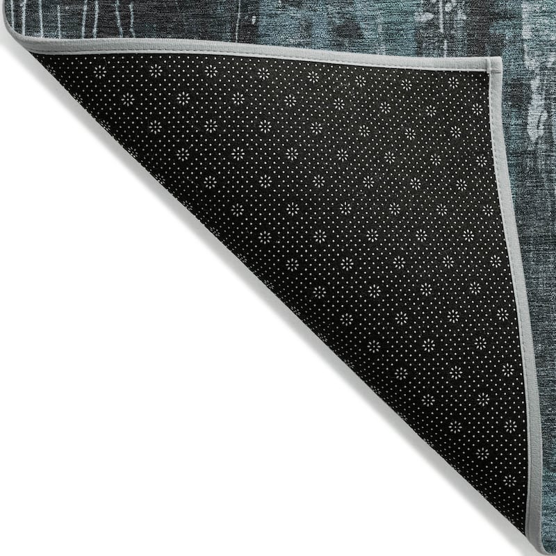 HomeRoots Abstract Transitional Rectangle Outdoor Rug