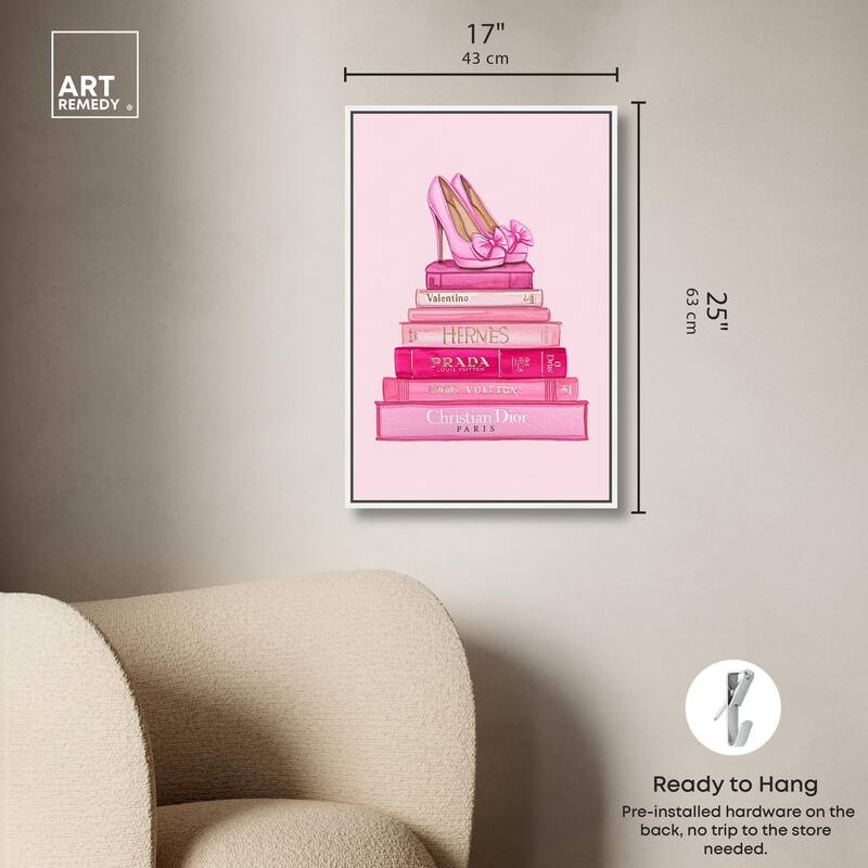 Fashion books in Pink Canvas by Art Remedy