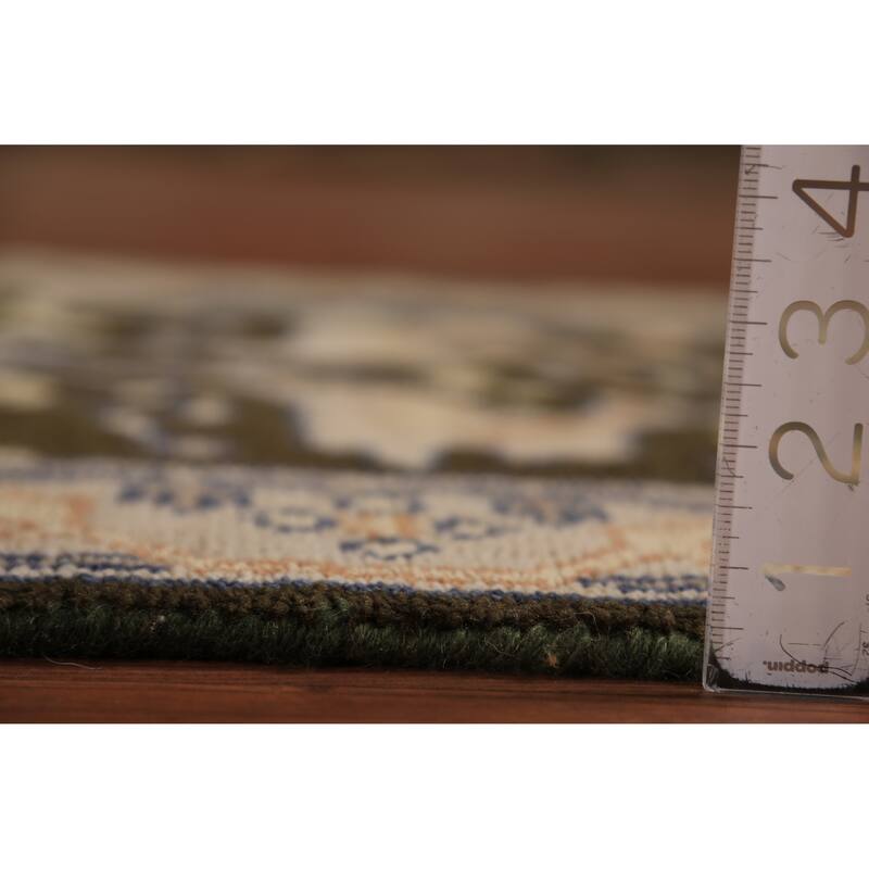 Transitional Oushak Runner Rug Handmade Wool Carpet - 2'7"x 9'10"
