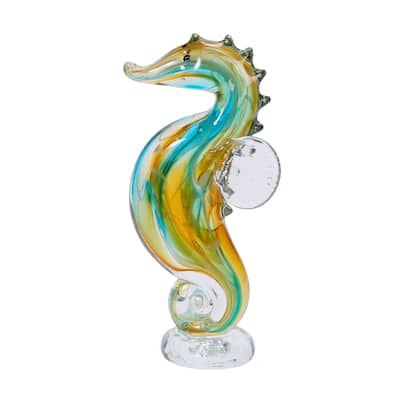Tropi Color Seahorse Glass