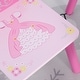 preview thumbnail 2 of 6, 3-Piece Kids Wooden Table and Chair Set with Crown Pattern Gift for Girls Toddlers Arts Reading Writing Age 2-4 Years Pink